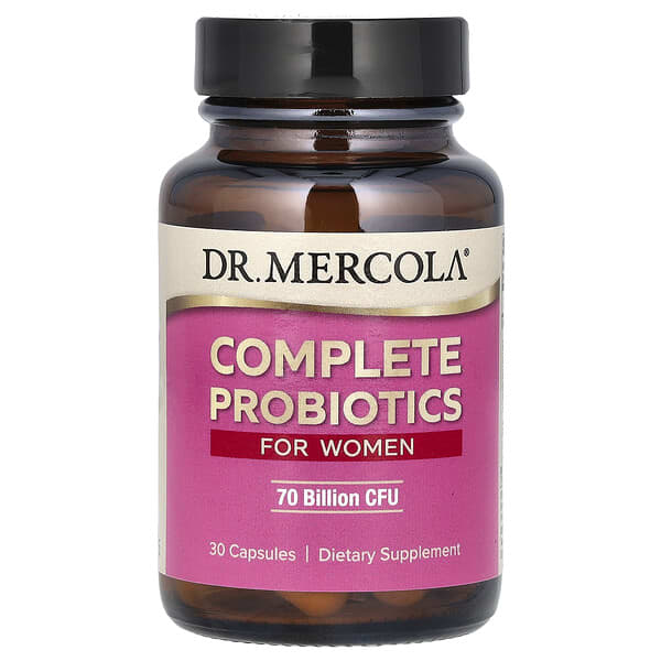 Dr. Mercola, Complete Probiotics for Women, 70 Billion CFU, 30 Capsules