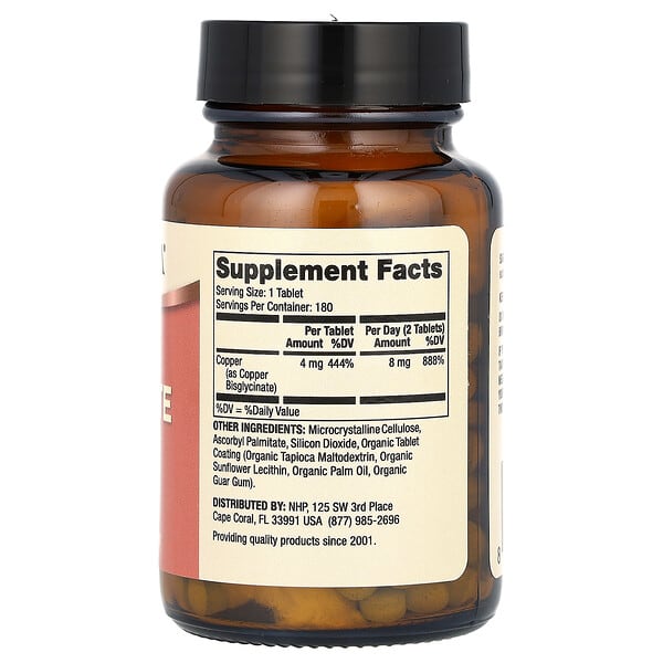 Alternative view of Dr. Mercola, Copper Bisglycinate, 180 Tablets (4 mg per Tablet)