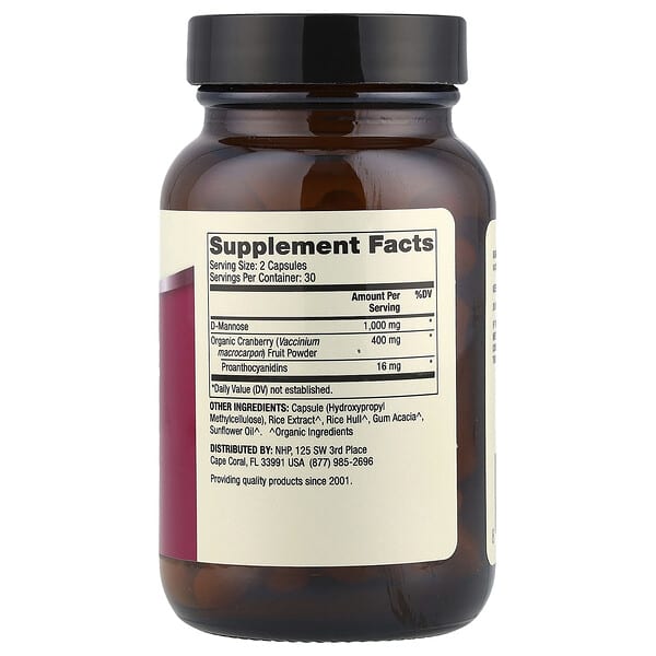 Alternative view of Dr. Mercola, D-Mannose and Cranberry Extract, 60 Capsules