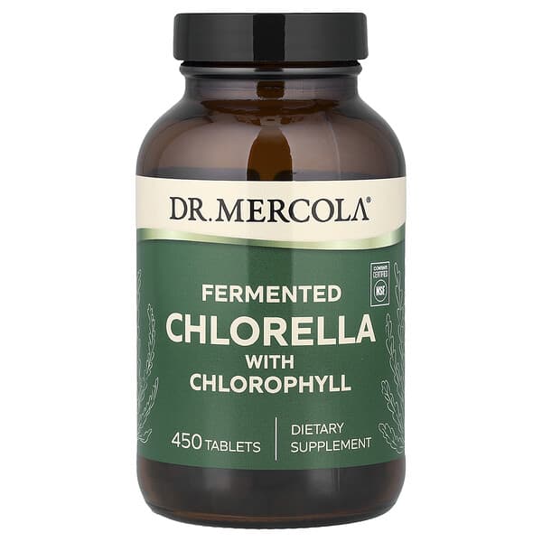 Dr. Mercola, Fermented Chlorella with Chlorophyll, 450 Tablets