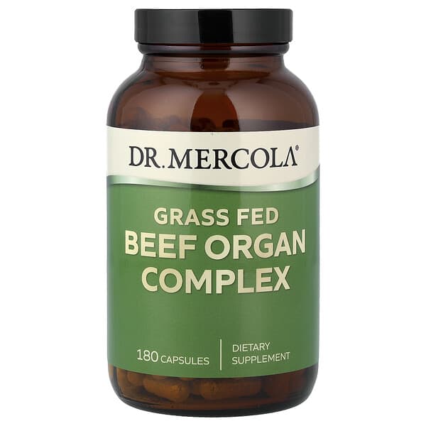 Dr. Mercola, Grass-Fed Beef Organ Complex, 180 Capsules
