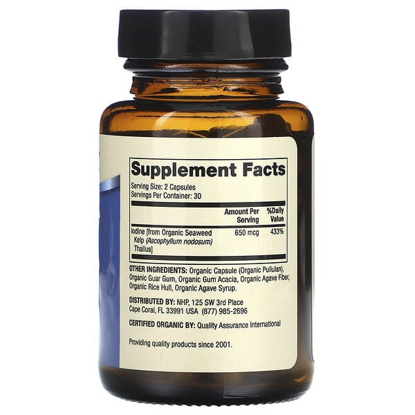 Alternative view of Dr. Mercola, Iodine From Organic Seaweed, 60 Capsules (325 mcg per Capsule)