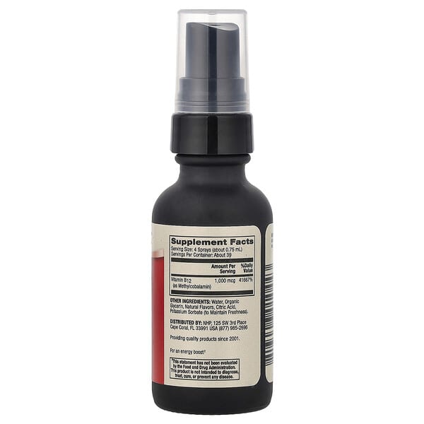 Alternative view of Dr. Mercola, Methyl B12 Energy Booster, Natural Blackberry, 0.98 fl oz (29 ml)