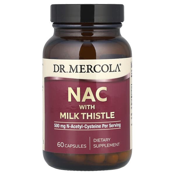 Dr. Mercola, NAC with Milk Thistle, 60 Capsules