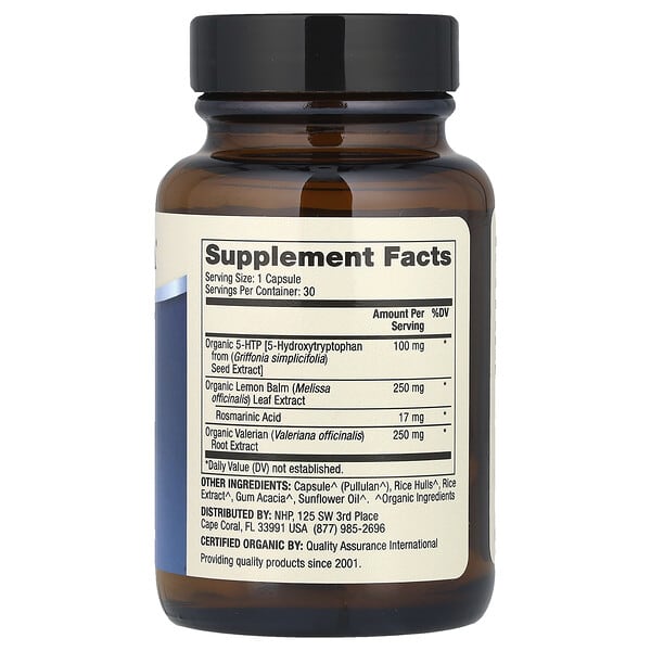 Alternative view of Dr. Mercola, Organic 5-HTP With Valerian Root & Lemon Balm, 30 Capsules
