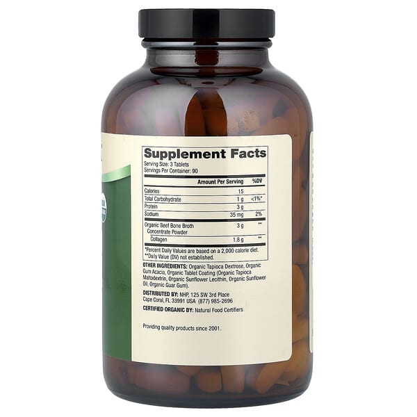 Alternative view of Dr. Mercola, Organic Bone Broth Collagen from Beef, 270 Tablets