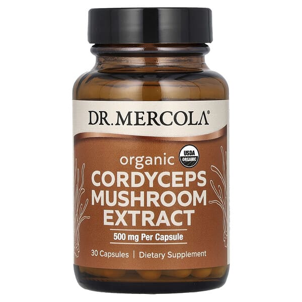Dr. Mercola, Organic Cordyceps Mushroom Extract, 30 Capsules