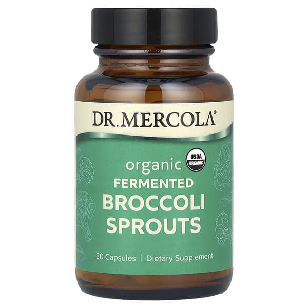 Dr. Mercola, Organic Fermented Broccoli Sprouts, 30 Capsules