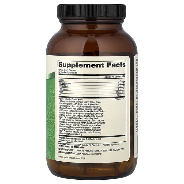 Alternative view of Dr. Mercola, Organic Fermented Greens, 180 Capsules