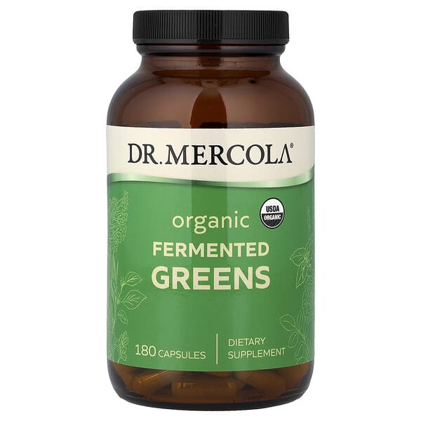 Dr. Mercola, Organic Fermented Greens, 180 Capsules