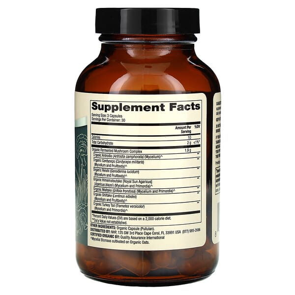 Alternative view of Dr. Mercola, Organic Fermented Mushroom Complex, 90 Capsules