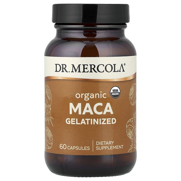 Dr. Mercola, Organic Maca, Gelatinized, 60 Capsules (500 mg per Capsule) 3 Dr. Mercola, Organic Maca, Gelatinized, 60 Capsules (500 mg per Capsule)