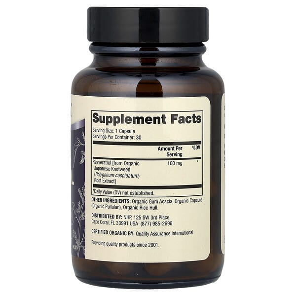 Alternative view of Dr. Mercola, Organic Resveratrol, 100 mg, 30 Capsules