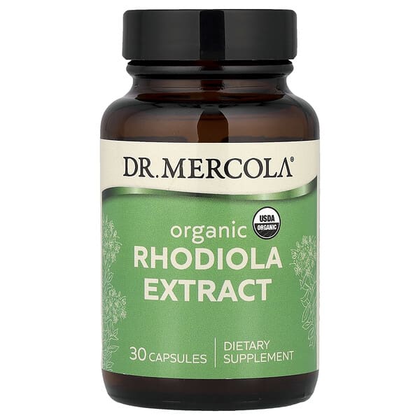 Dr. Mercola, Organic Rhodiola Extract, 30 Capsules (340 mg per Capsule)