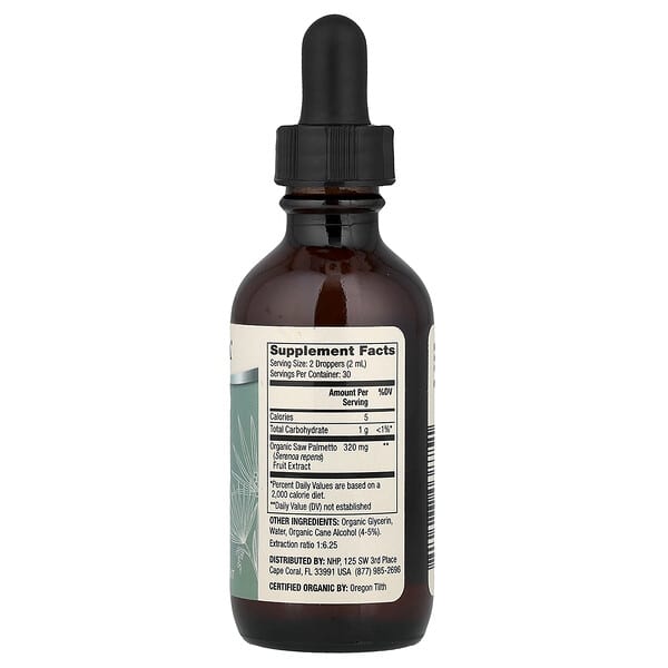 Alternative view of Dr. Mercola, Organic Saw Palmetto Liquid Drops, 2 fl oz (60 ml)