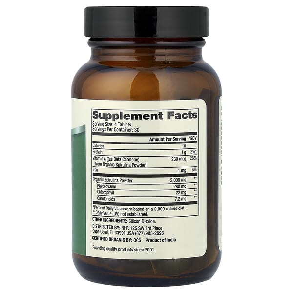 Alternative view of Dr. Mercola, Organic Spirulina, 120 Tablets