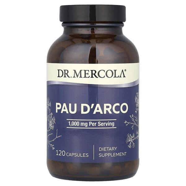 Dr. Mercola, Pau D'Arco, 120 Capsules (500 mg per Capsule)