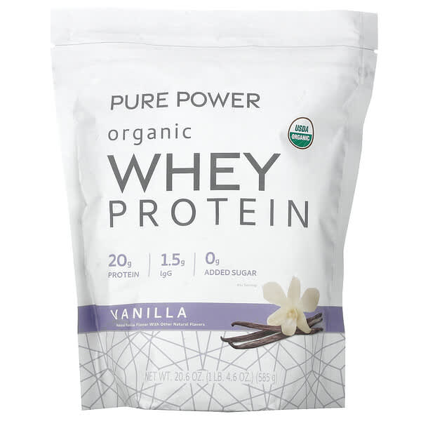 Dr. Mercola, Pure Power, Organic Whey Protein, Vanilla, 1 lb 4.6 oz (585 g) 5 Dr. Mercola, Pure Power, Organic Whey Protein, Vanilla, 1 lb 4.6 oz (585 g)