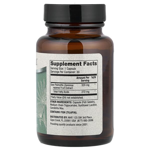 Alternative view of Dr. Mercola, Saw Palmetto, 30 Capsules (320 mg per Capsule)