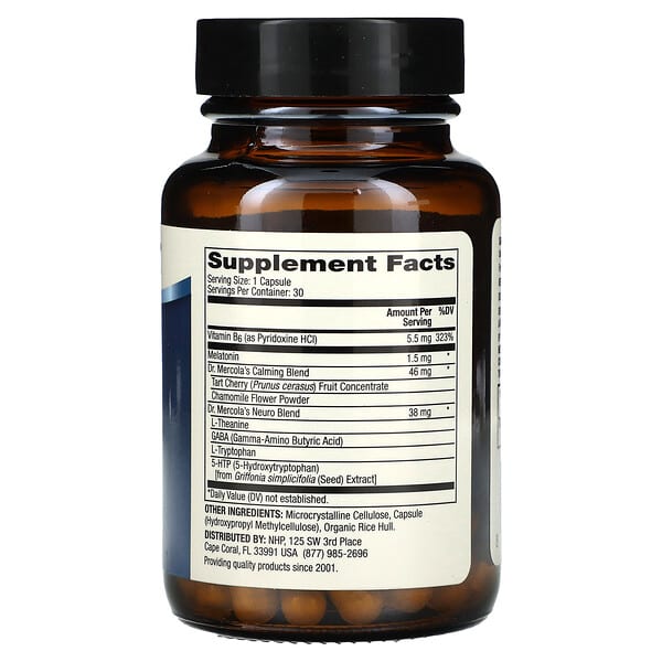 Alternative view of Dr. Mercola, Sleep Support, 1.5 mg, 30 Capsules