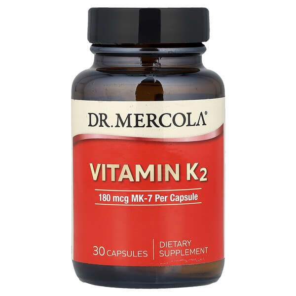 Dr. Mercola, Vitamin K2, 180 mcg, 30 Capsules