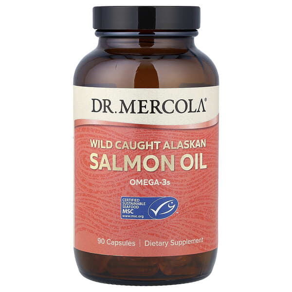 Dr. Mercola, Wild Caught Alaskan Salmon Oil, 90 Capsules