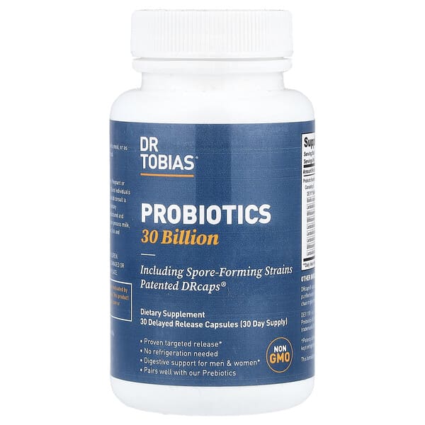 Dr. Tobias, Probiotics 30 Billion, 30 Delayed Release Capsules