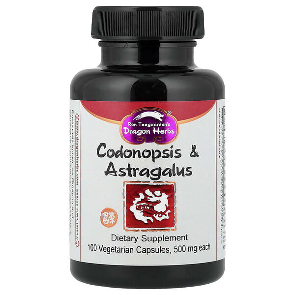 Dragon Herbs, Codonopsis & Astragalus, 100 Vegetarian Capsules