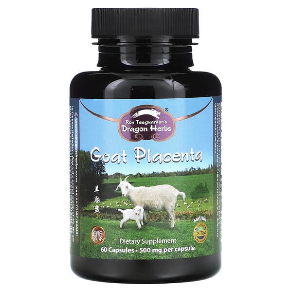 Dragon Herbs, Goat Placenta, 500 mg, 60 Capsules