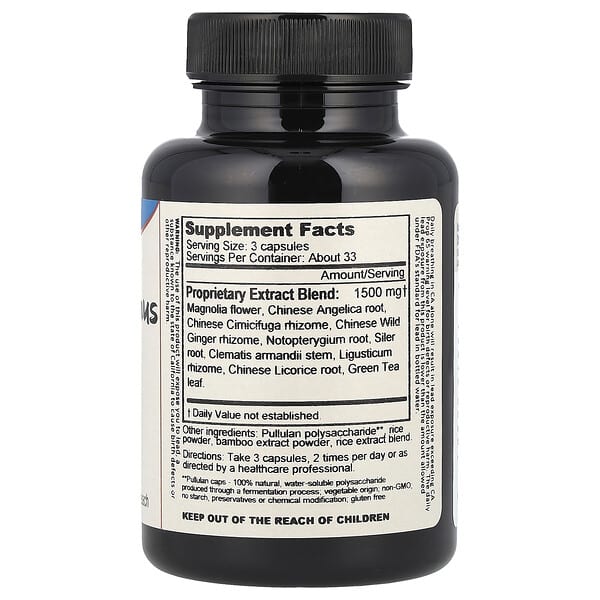 Alternative view of Dragon Herbs, Magnolia Sinus, 100 Vegetarian Capsules