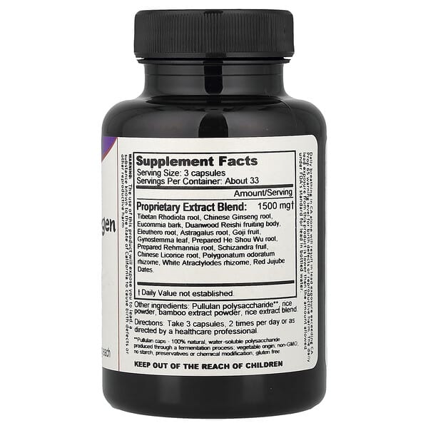 Alternative view of Dragon Herbs, Super Adaptogen, 100 Vegetarian Capsules