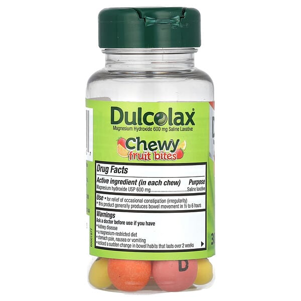 Alternative view of Dulcolax, Chewy Fruit Bites, Assorted Fruit , 30 Chewable Bites