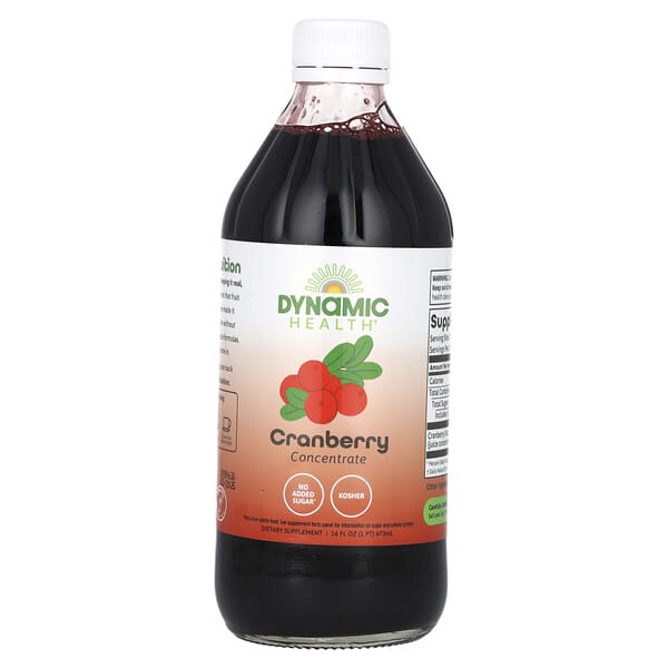 Dynamic Health, Cranberry Concentrate, Glass, 16 fl oz (473 ml) 3 Dynamic Health, Cranberry Concentrate, Glass, 16 fl oz (473 ml)