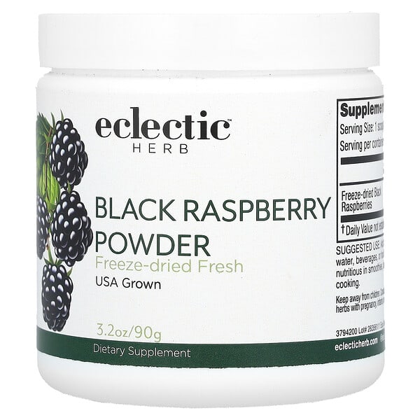 Eclectic Herb, Black Raspberry Powder, 3.2 oz (90 g) 2 Eclectic Herb, Black Raspberry Powder, 3.2 oz (90 g)