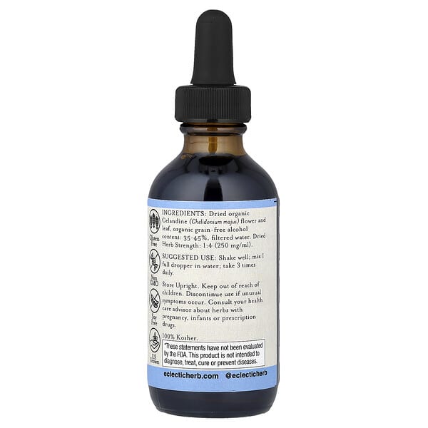 Eclectic Herb, Celandine Extract, 2 fl oz (60 ml) 2 Eclectic Herb, Celandine Extract, 2 fl oz (60 ml) - Ảnh 2