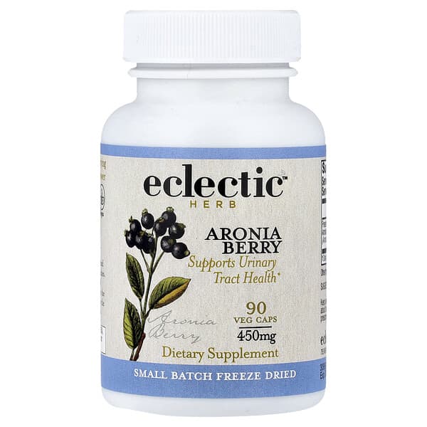 Eclectic Herb, Freeze Dried Aronia Berry, 90 Veg Caps (450 mg per Capsule)
