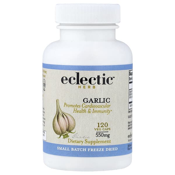 Eclectic Herb, Freeze Dried Garlic, 550 mg, 120 Veg Caps