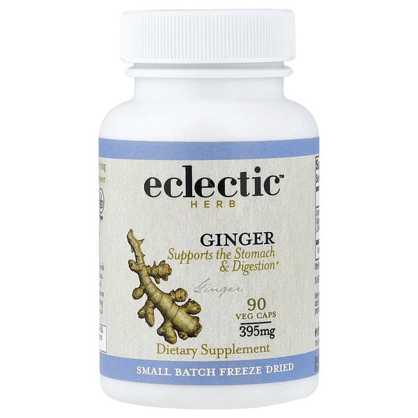 Eclectic Herb, Ginger, 395 mg, 90 Veg Caps