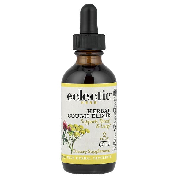 Eclectic Herb, Kids Herbal Glycerite, Herbal Cough Elixir, 2 fl oz (60 ml) 4 Eclectic Herb, Kids Herbal Glycerite, Herbal Cough Elixir, 2 fl oz (60 ml)