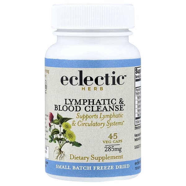 Eclectic Herb, Lymphatic & Blood Cleanse, 45 Veg Caps