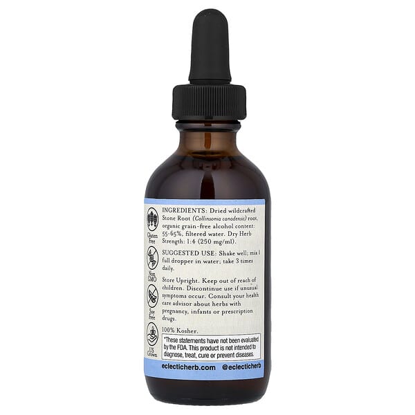 Alternative view of Eclectic Herb, Stone Root Extract, 2 fl oz (60 ml)
