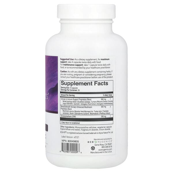 Alternative view of Econugenics, BreastDefend®, 120 Vegetarian Capsules