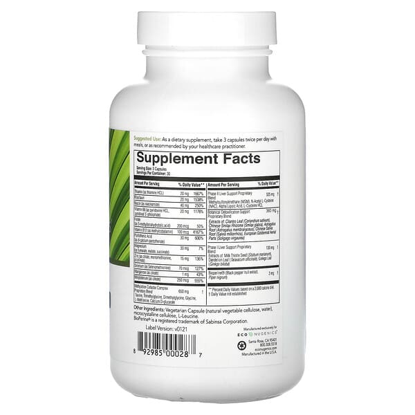 Alternative view of Econugenics, EcoDetox, 90 Vegetarian Capsules