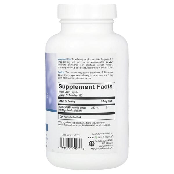 Econugenics, HonoPure®, 120 Vegetarian Capsules (250 mg per Capsule) 2 Econugenics, HonoPure®, 120 Vegetarian Capsules (250 mg per Capsule) - Ảnh 2