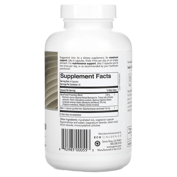 Alternative view of Econugenics, MycoPhyto®, 180 Vegetarian Capsules