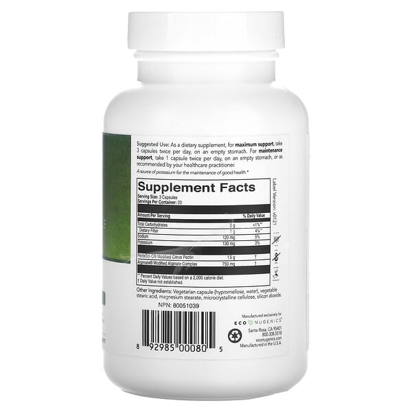 Alternative view of Econugenics, PectaClear, Toxic Metal Cleanse , 60 Vegetarian Capsules