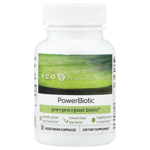 Econugenics, PowerBiotic, 30 Vegetarian Capsules