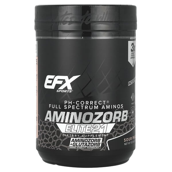 EFX Sports, AminoZorb® Elite 21, Sour Peach, 13.76 oz (390 g)
