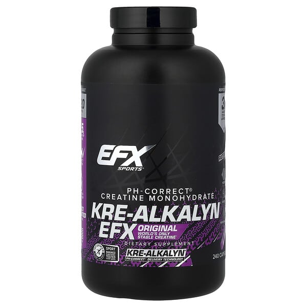 EFX Sports, Kre-Alkalyn® EFX, 240 Capsules (750 mg per Capsule)