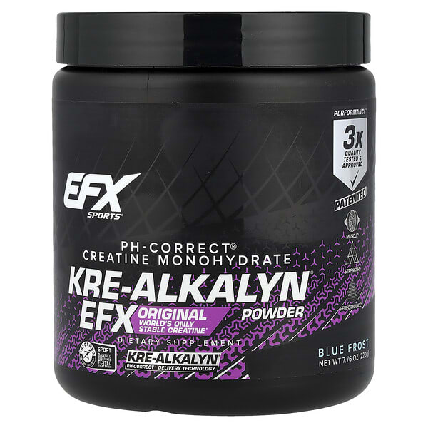 EFX Sports, Kre-Alkalyn EFX Powder, Blue Frost, 7.76 oz (220 g) 2 EFX Sports, Kre-Alkalyn EFX Powder, Blue Frost, 7.76 oz (220 g)